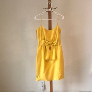 Kate Spade Yellow Cocktail Dress with Bow